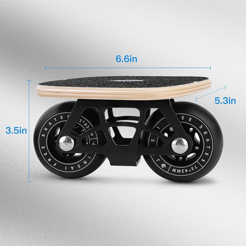 Sanxup FreeSkates Portable Roller Road Drift Skates Plate, with Maple Deck Anti-Slip, Board Split Skateboard with PU Wheels High-end Bearings - Image 5